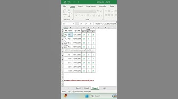 cara buat nomor otomatis pada microsoft Excel. #excel #exceltricks #exceltips #exceltutorial