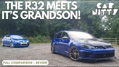 Volkswagen Golf R MK7 (Stage 2) vs Volkswagen Golf R32 MK5 -  "R" Heritage Showdown