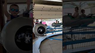 Amusement Ride Rookie 😂🎡 Toddler’s First Taste of Thrill!