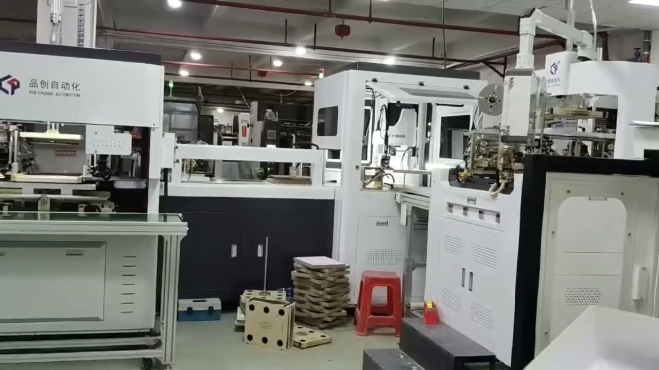 Fully automatic rigid box maker.