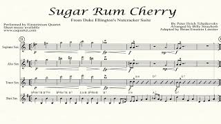 Sugar Rum Cherry for sax quartet, Einsteinium Quartet chords