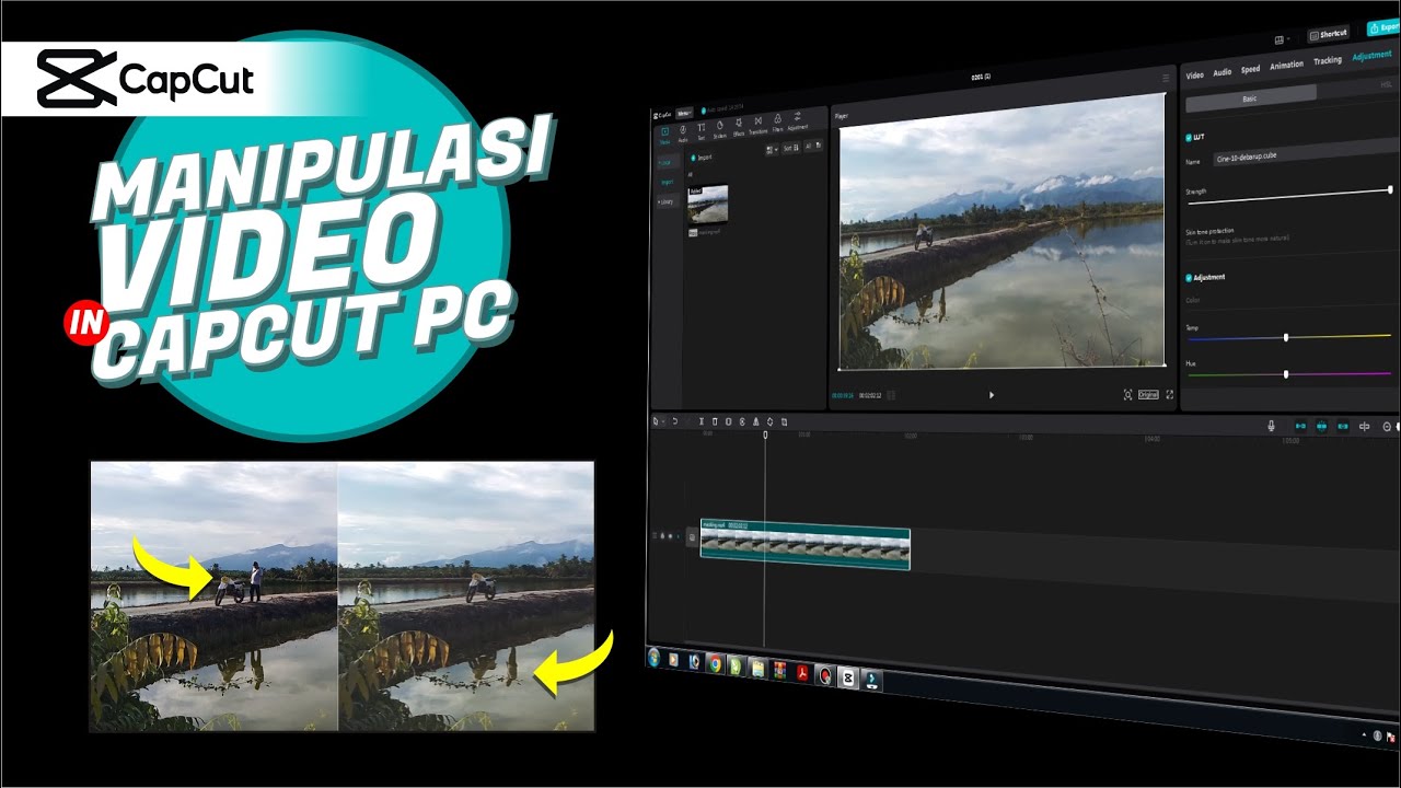 CARA EDIT MANIPULASI VIDEO DI CAPCUT PC - YouTube