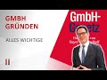 GmbH gründen in Deutschland: Gesellschaftsvertrag, Kosten, Notar, Stammkapital, Steuerberatung