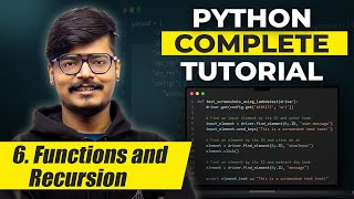 Python for Beginners | MASTER Python Functions & Recursion in 10 Minutes🔥