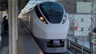 【4K高画質】【５分遅れ・ジョイント音最高！】E657系ｶﾂK19編成（ラストナンバー）が特急ひたち５号いわき行きとして三河島駅2番線を通過するシーン（5M）2026.2.2.9:09