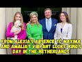 From Alexia&#39;s absence to Maxima and Amalia&#39;s vibrant looks: King&#39;s Day in the Netherlands