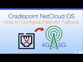 Cradlepoint netcloud os  how to configure failover failback