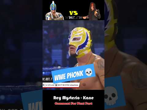 Rey Mysterio vs. Kane | WWE Phonk Edit 💀 #wwe #reymysterio #phonk #skull