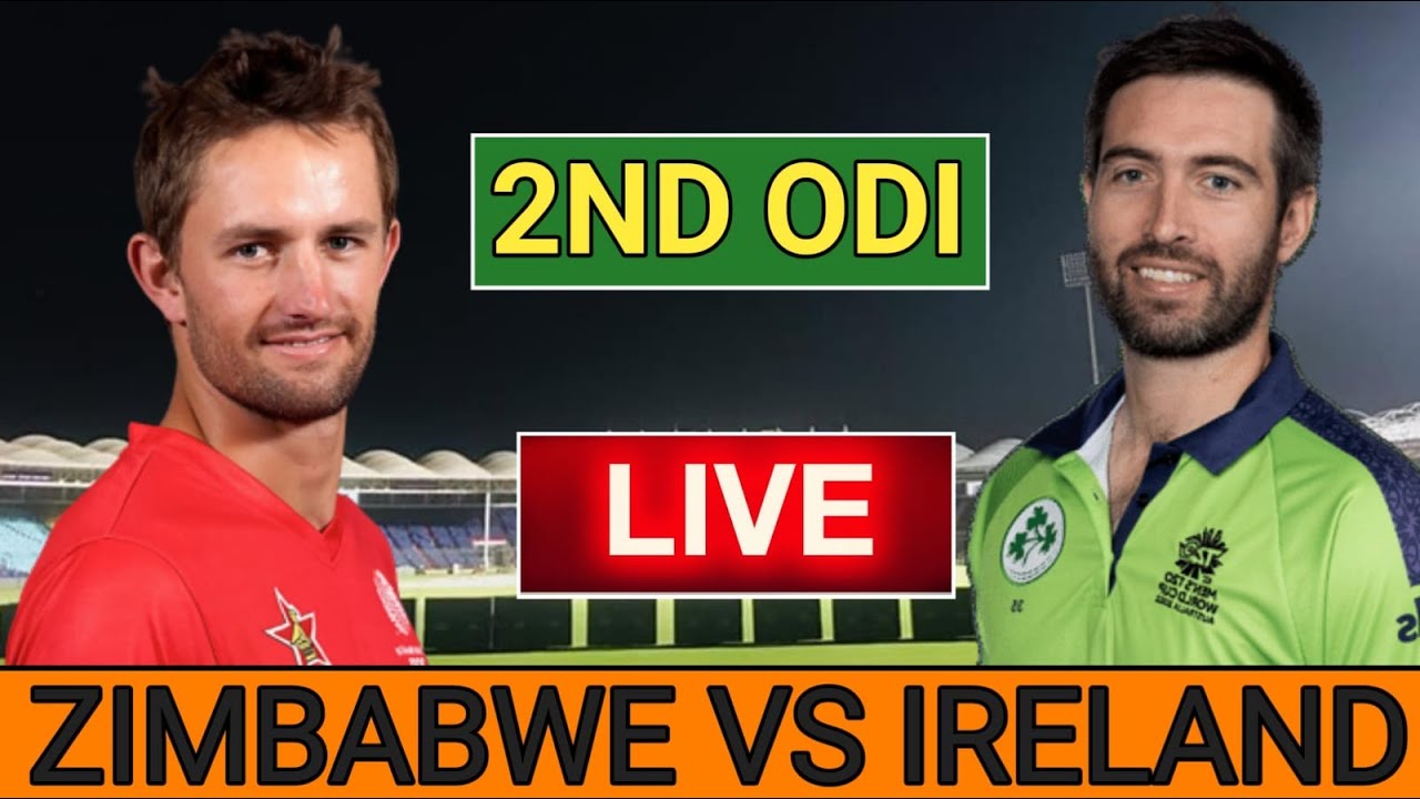 ZIM VS IRE LIVE SCORES & COMMENTARY | ZIMBABWE VS IRELAND 2ND ODI MATCH |  IRE VS ZIM SERIES 2023