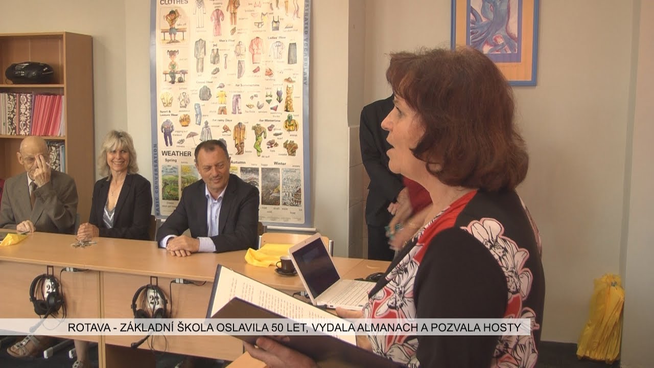 Rotava: Základní škola oslavila 50 let, vydala Almanach a pozvala hosty (TV Západ)