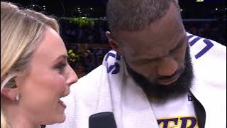 LeBron James escaping the sweep, Game 4 Postgame Interview 🎤