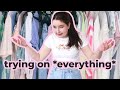 Trying On ALL My Clothes | Extreme Closet Cleanout   Wardrobe Declutter 2024