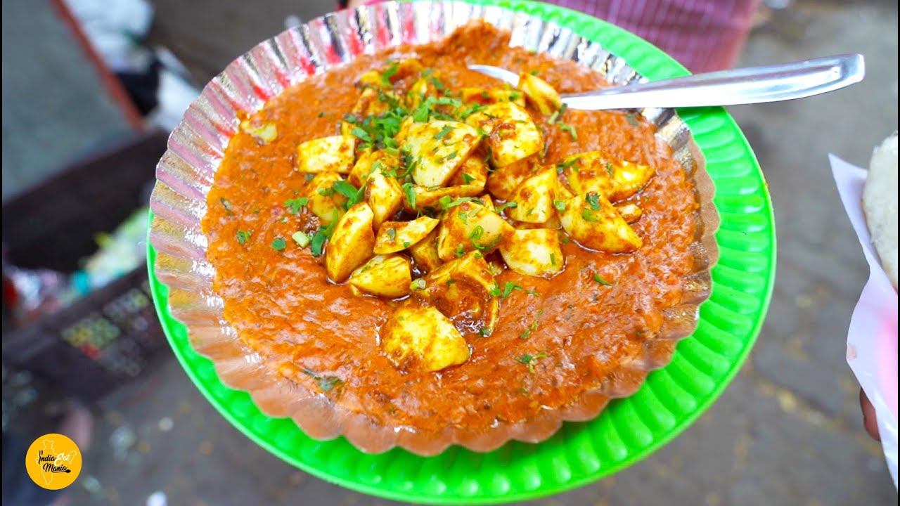 ⁣Most Spiciest Anda Chingari Making In Mumbai Rs. 150/- Only l Mumbai Street Food
