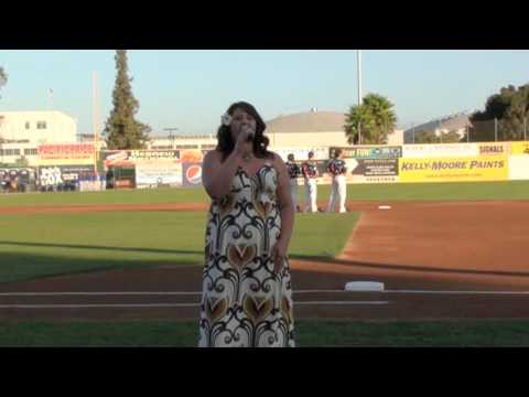 Sherrell-Lee Rogers National Anthem San Jose Giants