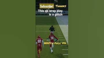 🔥This qb run play is a glitch/ 1 play td. #madden #shorts #madden23 tips