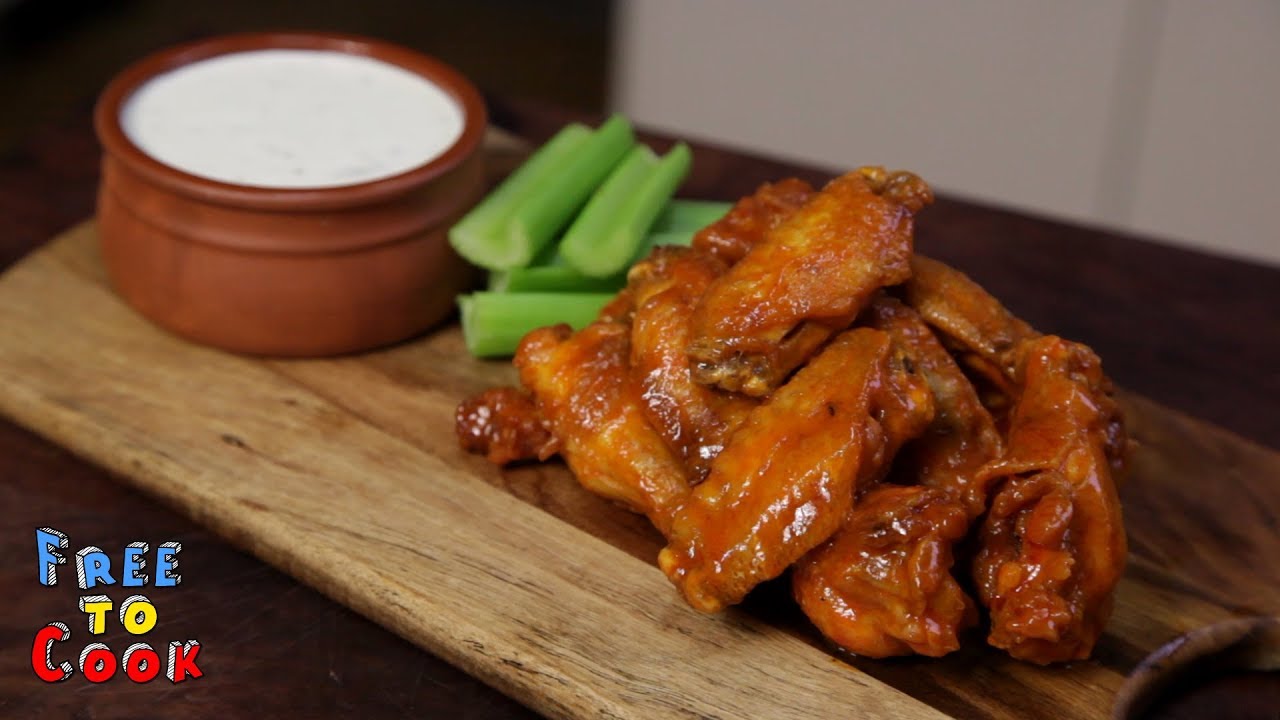 How to cook Buffalo Wings with Blue Cheese Dip YouTube