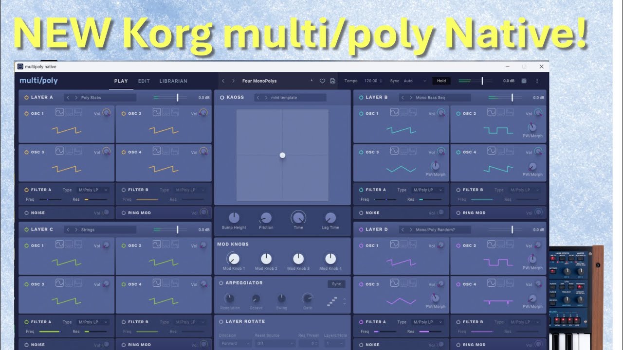 Multi Poly Native New from Korg: Multi/Poly Native Synth deep dive! - YouTube