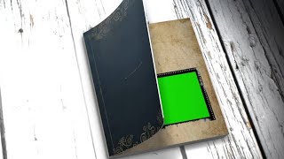 Memory Book Green Screen Animated Book Opening 4K