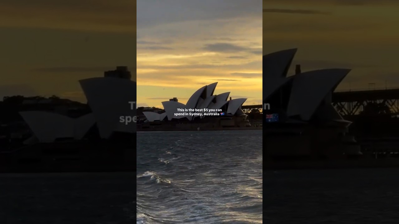 I Found Sydney's Best Sunset for Less Than $5 😍⛴️🇦🇺 #shorts #sunset #travel #automobile #sunrise
