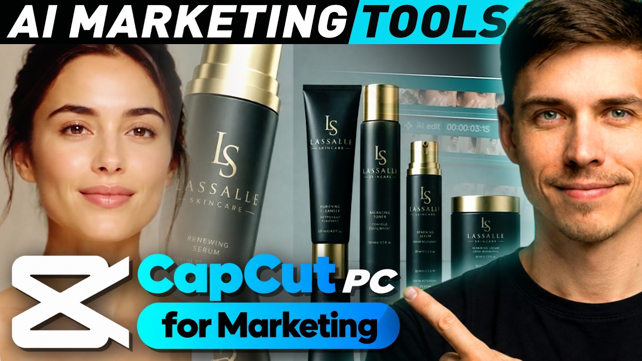 How I Made This Skincare Ad - CapCut PC AI Editing Breakdown (Best AI Marketing Tools in CapCut)