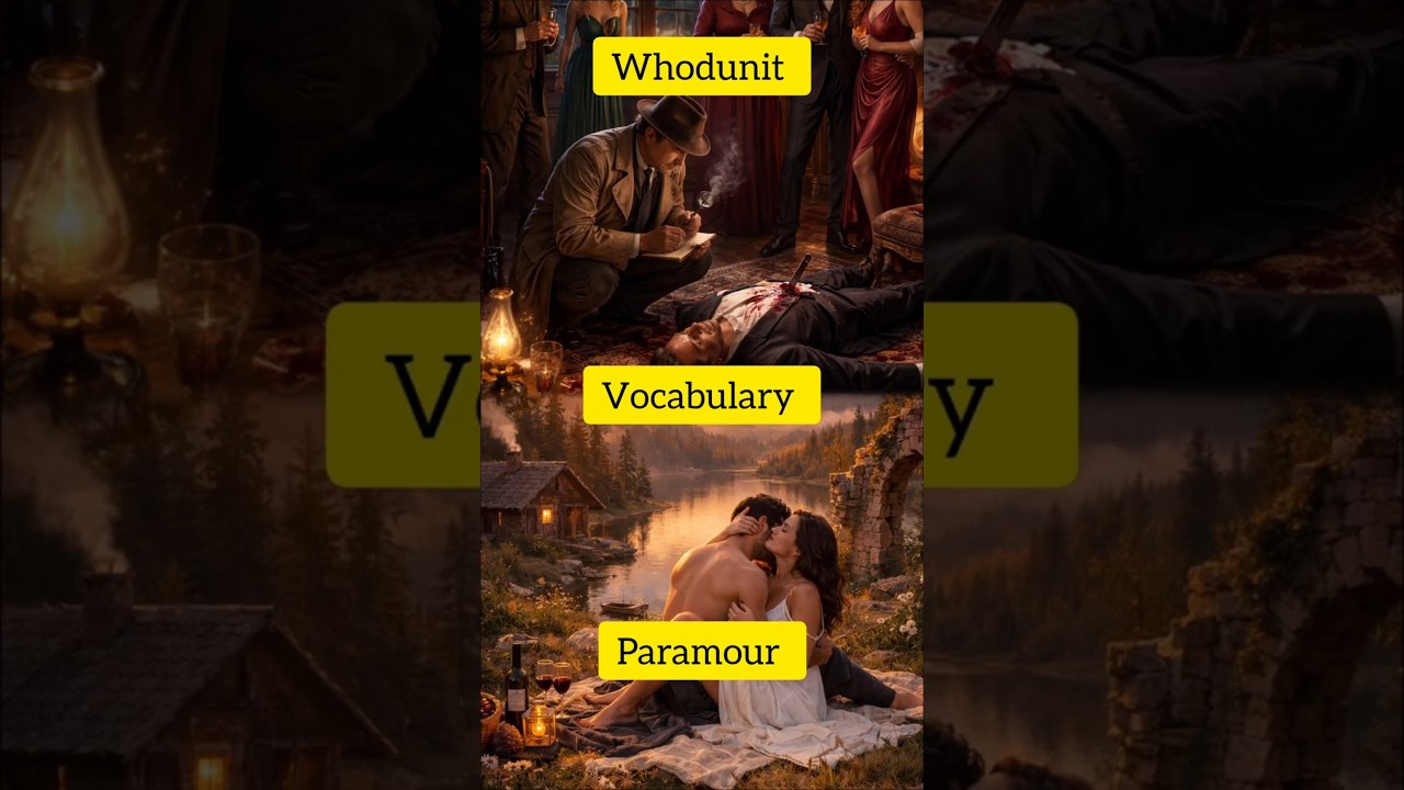 Paramour & Whodunit - Vocabulary #competitiveexams #generalawarenessforibps #murder #illegal partner
