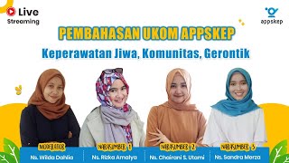 Live Streaming Pembahasan Soal Keperawatan Jiwa, Komunitas dan Gerontik