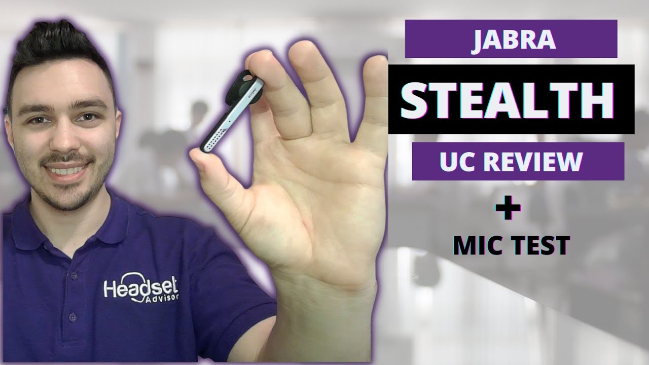 Jabra Stealth Bluetooth Headset Depth Review + Mic Test YouTube