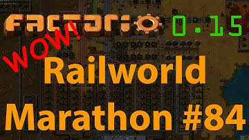 Factorio Railworld Marathon #84 - smelting train control, plans for circuits