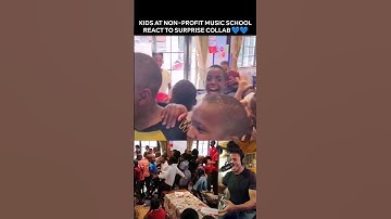 Thumbnail of Kids at South African Non-Profit Music School Reaction to Surprise Collab 💙