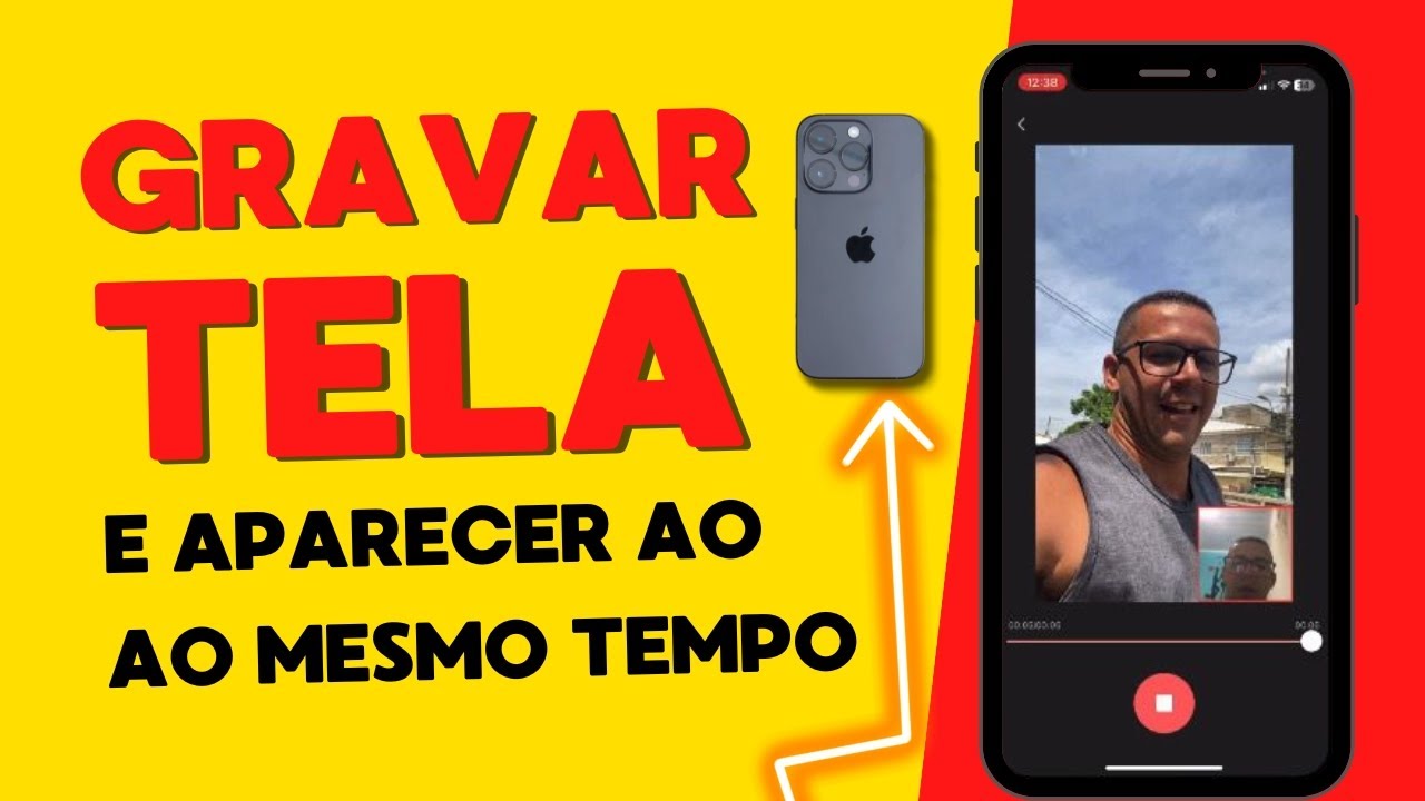 Como gravar a tela do iPhone e aparecer ao mesmo tempo - YouTube