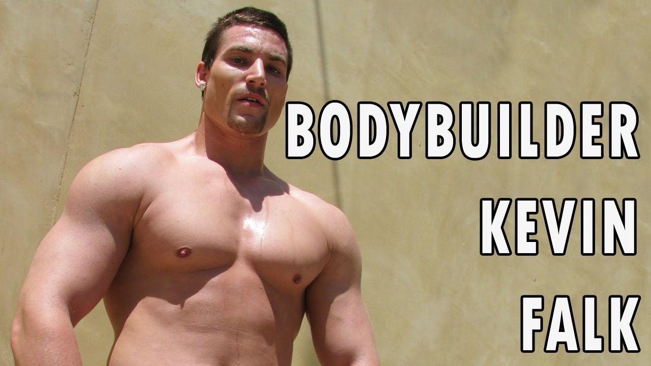 High resolution shots of 6'5" bodybuilder Kevin Falk flexi...