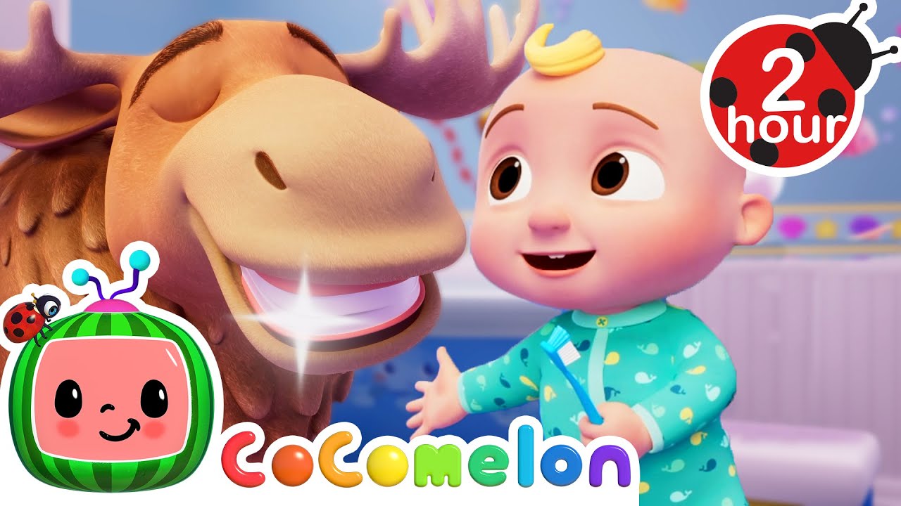 Brush Your Teeth Song with Animals! + MORE | 2 HOURS | CoComelon Kids Songs & Nursery Rhymes