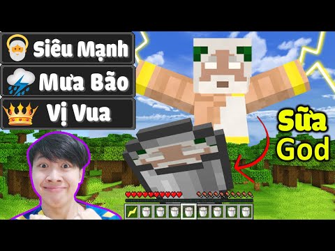 Vinh Uống Sữa Của God Tập 11 : UỐNG SỮA TẤT CẢ ĐỘNG VẬT TRONG MINECRAFT* Vị Thần Quá Mạnh Luôn 😙😁