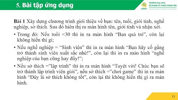 BÀI 3 CẤU TRÚC RẼ NHÁNH CẤU TRÚC RẼ NHÁNH - video 3