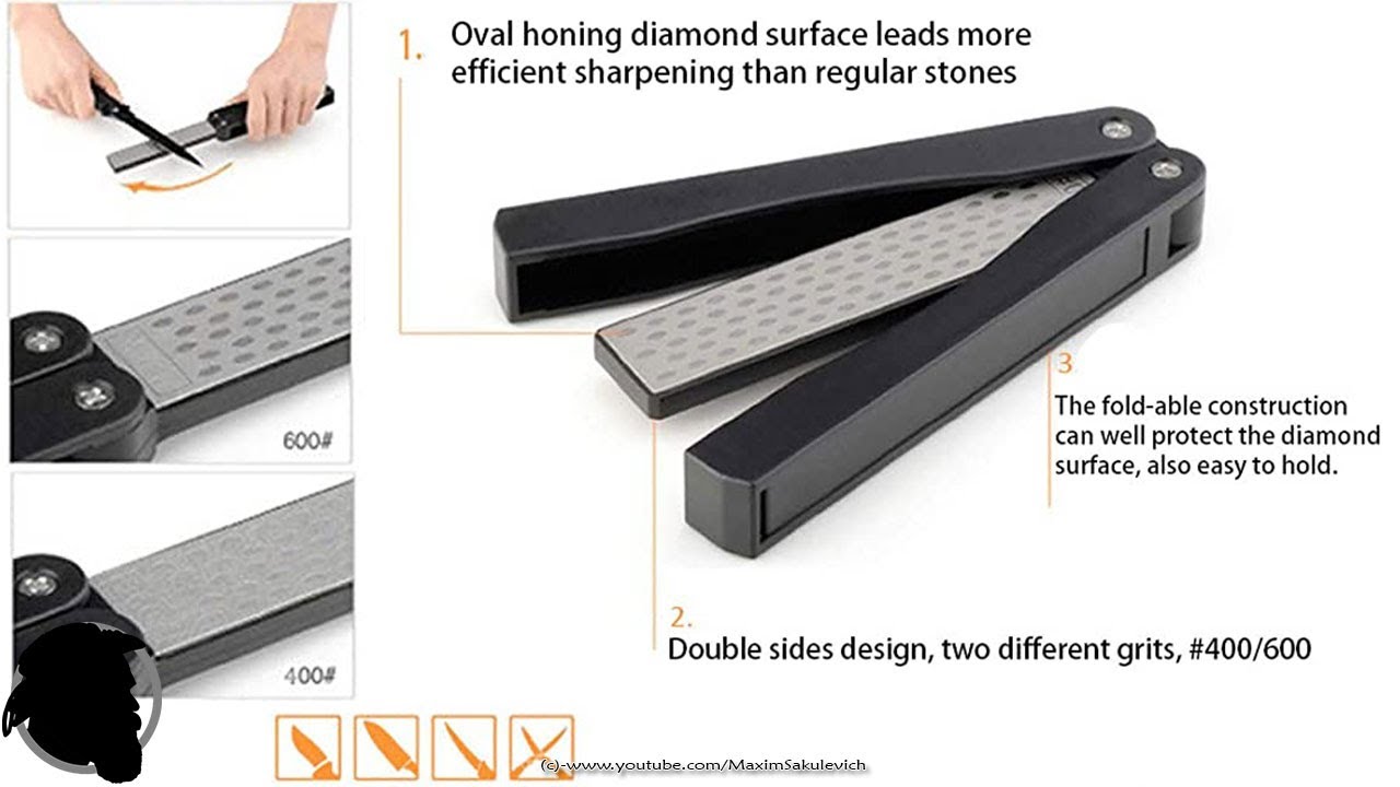 Обзор Точилки для ножей Cold Steel Dual Diamond Knife Sharpener CS_KS-DSDW [SUB]