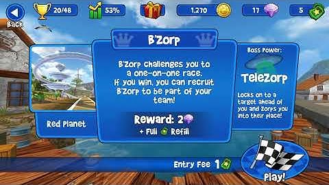 Beach Buggy Racing Red Planet Boss Map Roxie Roller Vs B