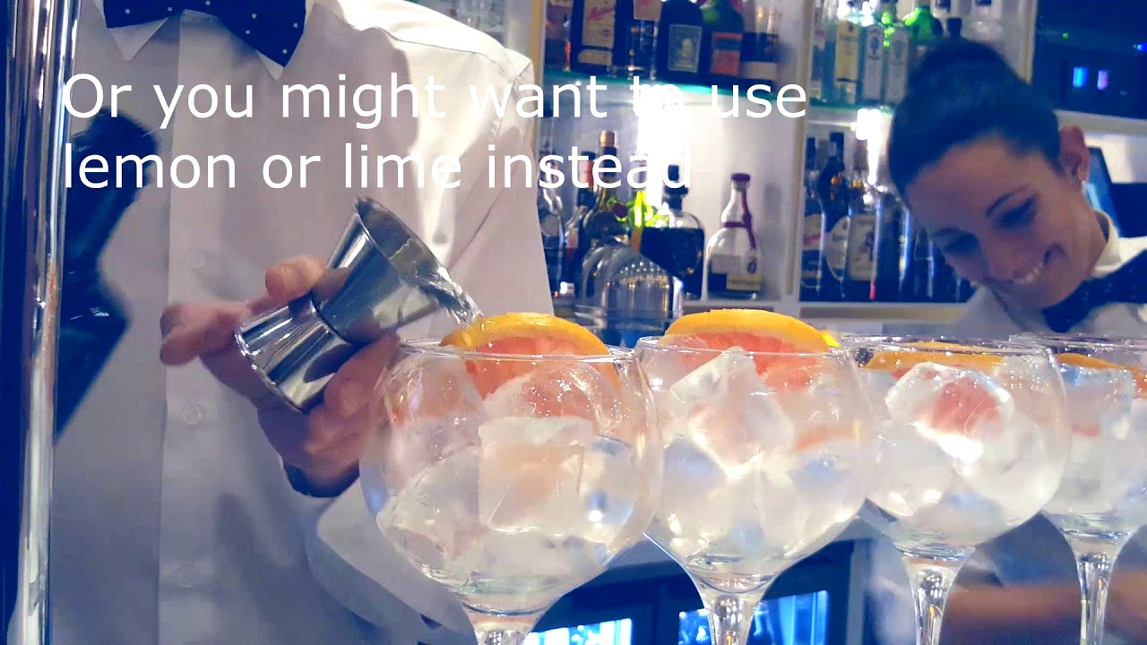Gin and tonic, how to make it in Spain