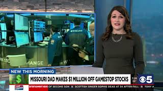 Missouri dad makes 1 million dollars on GameStop stocks