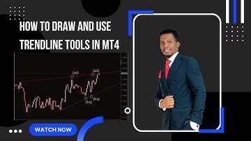 Steps on How to Draw and use trendline tools in Metatrader 4 (MT4 Trendline tutorial)