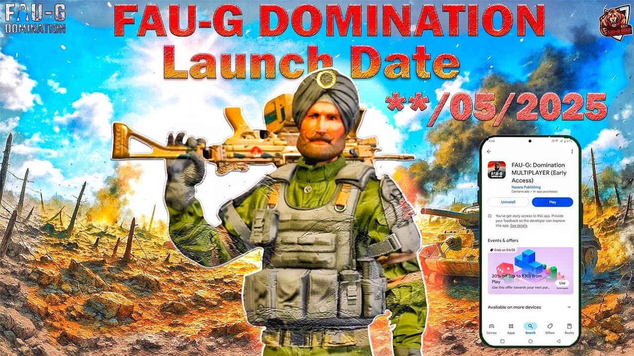 Faug FAUG Domination Game Launch date | faug release date | Game Dialogues ...