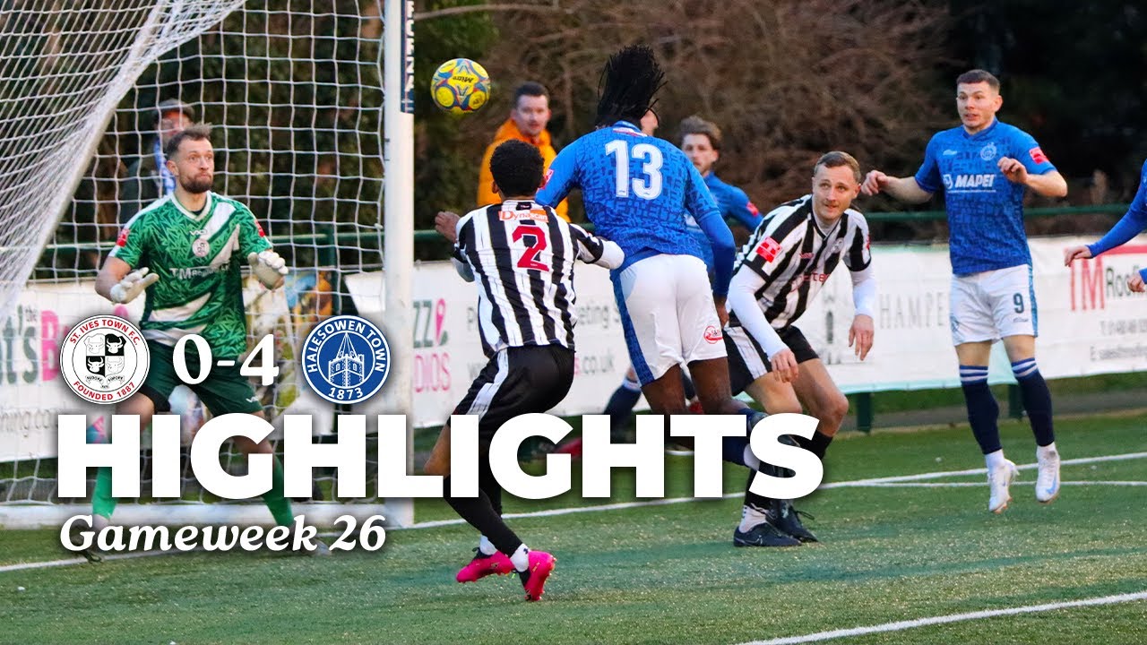 Defeat at home | St Ives Town 0-4 Halesowen Town | Match Highlights