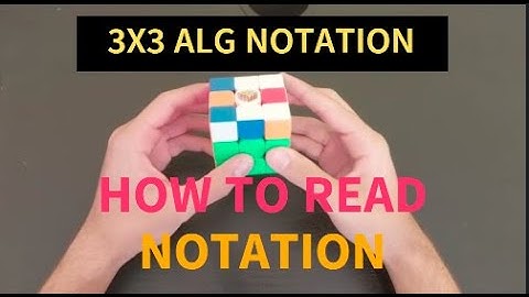 3x3 FULL ALG NOTATION GUIDE