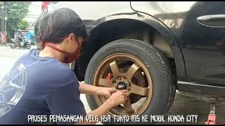Honda City Pilih Model Style Jdm Pakai Velg Hsr Tokyo R15 Lebar 65 Offset 42 Bronze Ban 185 60 R15