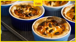 Törtchen Rezept I Kürbis-Törtchen mit Salbei und Feta I Aufwand: Mittel I NETTO