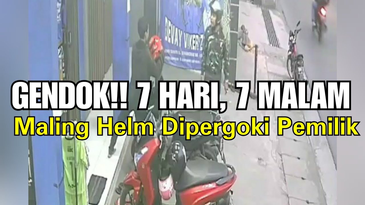 Viral Di Bandung Maling Helm Kepergok Pemilik Si Pelaku Malu Sampai 7