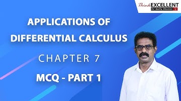 Class 12 (TN) | Application of Differential Calculus | Chapter 7 | MCQ - Solved | Part 1