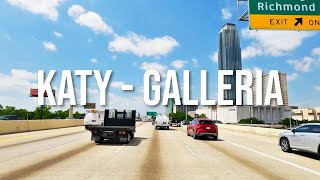 Downtown Katy to the Galleria! Drive with me to Houston, Texas!