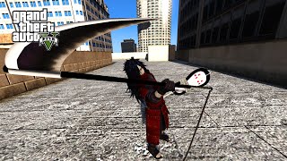 GTA 5 Mods - Madara's Scythe & Gunbai Fan + Wall Jump Test (Naruto Mod screenshot 4