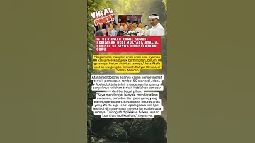 Istri Ridwan Kamil kritik dedi Mulyadi soal rombel 50 siswa #viral #trending #fyp #dedimulyadi #kdm