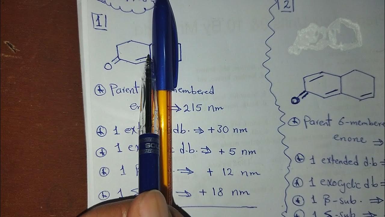 Spectroscopy ( Theoretical calculation of maximum wavelength for enone system ) YouTube
